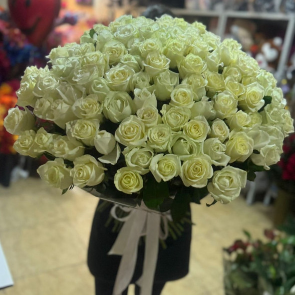 Букет 201 белая роза   в Форосе