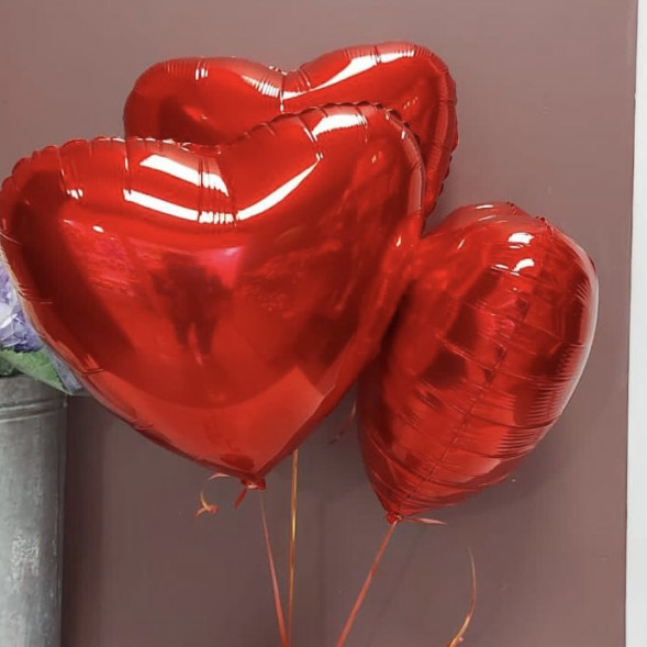 Фольгированый шар в форме сердца 1 шт. в Форосе